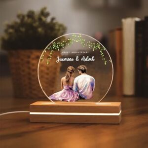 Cool Art Custom LED Photo Lamp – Personalized Romantic Gift for Couples – Design 7