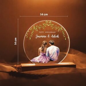 Cool Art Custom LED Photo Lamp – Personalized Romantic Gift for Couples – Design 7