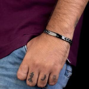 Personalized Name Bracelet Adjustable Custom Engraved Gift for Men and Women – Cool Art