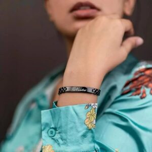 Personalized Name Bracelet Adjustable Custom Engraved Gift for Men and Women – Cool Art