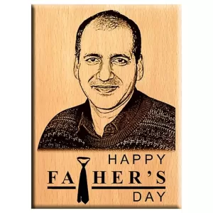 Engraved Wooden Plaque for Dad