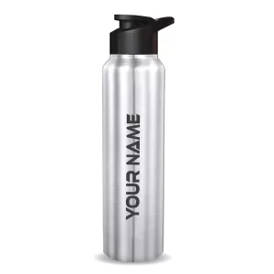 Customized water bottle with name – 1 litre stainless steel personalized bottle by COOL ART, perfect for men, women, kids, birthdays, anniversaries, and gifts. Customized Water Bottle 1 Litre