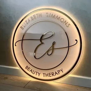 COOL ART Custom Neon Business Logo Sign with 3D LED Acrylic Wall Sign for Office, Shop, Beauty Salon, and Home Decor Custom LED Business Logo Sign