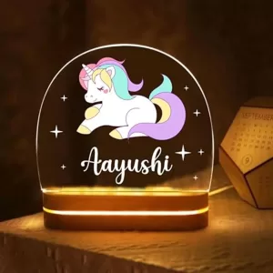 Personalized Name LED Night Lamp – Customized Acrylic Multicolor Night Light Gift for Couples, Men, Women