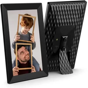 Black Wi-Fi Digital Picture Frame by COOL ART, 10.1 Inch IPS Touch Screen Smart Photo Frame with 32GB Storage, Auto-Rotate, and Wireless Photo Sharing via Frameo App