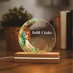 Customised LED Photo Lamp by COOL ART, personalized with photo, ideal for couples, anniversary, wedding, Valentine’s Day, and birthday gift