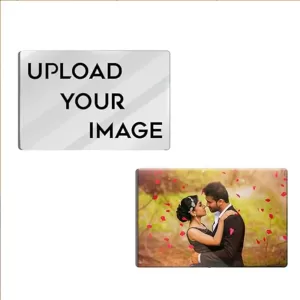 Personalized acrylic HD photo frame wall art 8x12 inch with glass finish – front view