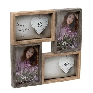 Wooden Collage Photo Frame by COOL ART – 11x11 inch frame, perfect for wall and tabletop display, home décor, office desk, and gifting