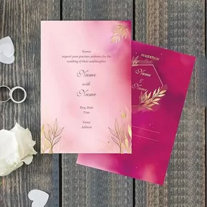 Customized Wedding Invitation Cards with Envelopes – COOL ART Elegant Design